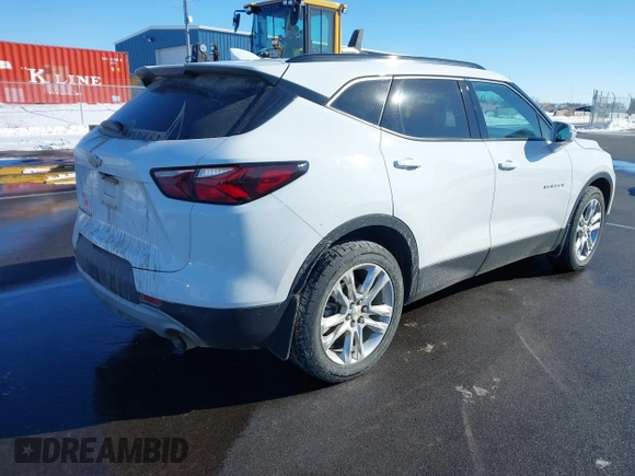 2020 Chevrolet Blazer LT with VIN 3GNKBJRS3LS705330, listed as a IAAI auction lot 41552838 with 57,598 mi miles and . Bid and sale history available at DreamBid. Image 4.