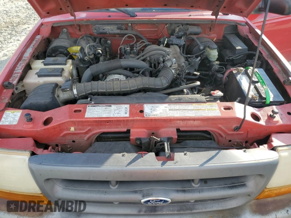 2000 Ford Ranger XL with VIN 1FTYR10VXYPA90058, listed as a Copart auction lot 44582595 with 217,339 mi miles and Salvage Title. Bid and sale history available at carsss.com. Image 11.