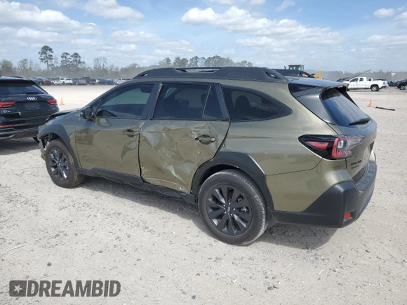 2025 Subaru Outback Onyx Edition with VIN 4S4BTALC6S3141261, listed as a Copart auction lot 48701235 with 4,467 mi miles and Salvage Title. Bid and sale history available at carsss.com. Image 2.