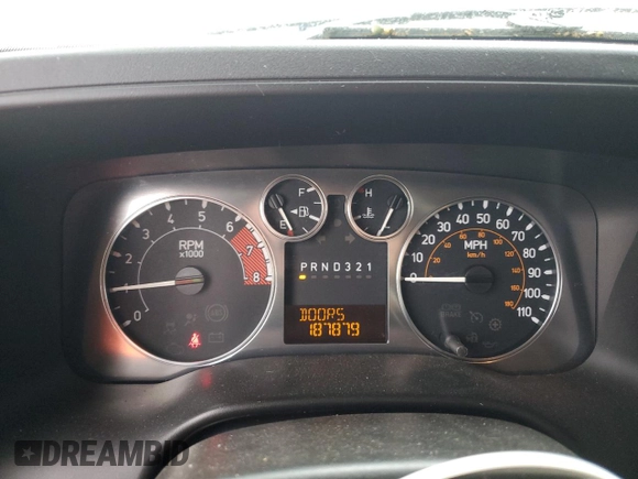 2008 Hummer H3 with VIN 5GTEN33E688229496, listed as a Copart auction lot 75712894 with 187,879 mi miles and Clean Title. Bid and sale history available at DreamBid. Image 9.
