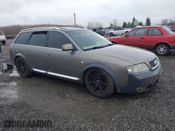 2005 Audi allroad A6 V8 with VIN WA1YD64B15N010773, listed as a IAAI auction lot 41181342 with 190,873 mi miles and . Bid and sale history available at DreamBid. Image 1.
