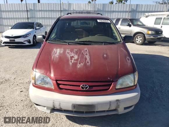 2002 Toyota Sienna CE with VIN 4T3ZF19CX2U458085, listed as a Copart auction lot 79036824 with 269,127 mi miles and Salvage Title. Bid and sale history available at carsss.com. Image 5.