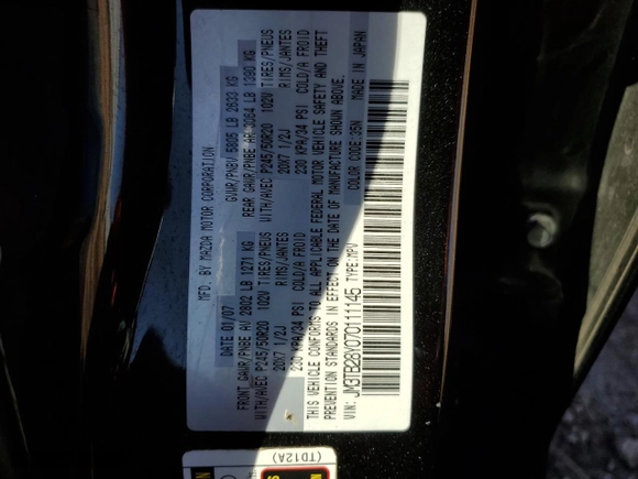 2007 Mazda CX-9 Grand Touring with VIN JM3TB28Y070111145, listed as a Copart auction lot 45456085 with 140,089 mi miles and Salvage Title. Bid and sale history available at carsss.com. Image 15.