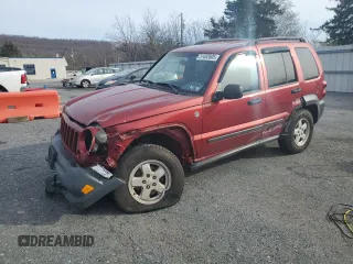 2006 Jeep Liberty Sport with VIN 1J4GL48K46W262073, listed as a Copart auction lot 51462605 with 102,220 mi miles and Salvage Title. Bid and sale history available at carsss.com. Image 1.
