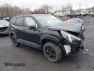 2023 Subaru Forester Wilderness with VIN JF2SKAMC4PH522351, listed as a IAAI auction lot 41731867 with 24,802 mi miles. Bid and sale history available at carsss.com. Image 1.
