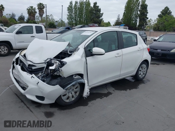 2012 Toyota Yaris L with VIN JTDKTUD38CD513912, listed as a IAAI auction lot 42131567 with 133,664 mi miles. Bid and sale history available at carsss.com. Image 2.