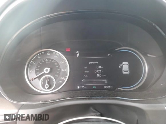 2025 Genesis GV70 2.5T with VIN 5NMMADTB2SH024483, listed as a Copart auction lot 59494495 with 16,518 mi miles and Clean title. Bid and sale history available at DreamBid. Image 9.
