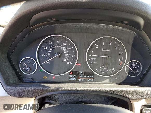2015 BMW 3 Series 320i xDrive with VIN WBA3C3C58FK203452, listed as a Copart auction lot 47259395 with 100,180 mi miles and Salvage Title. Bid and sale history available at carsss.com. Image 9.