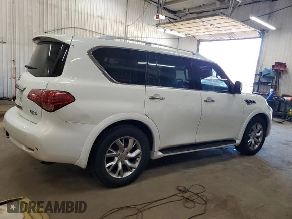 2011 Infiniti QX56 7-passenger with VIN JN8AZ2NE7B9001420, listed as a Copart auction lot 54947085 with 277,429 mi miles and Clean Title. Bid and sale history available at carsss.com. Image 3.