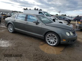 2006 Bentley Flying Spur with VIN SCBBR53WX6C036266, listed as a Copart auction lot 46934505 with 67,390 mi miles and Salvage Title. Bid and sale history available at DreamBid. Image 4.
