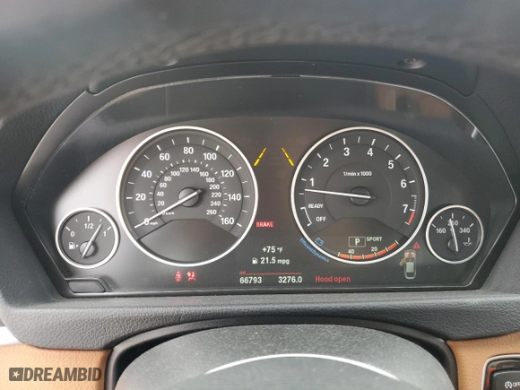 2017 BMW 4 Series 440i xDrive with VIN WBA4E5C56HG189437, listed as a Copart auction lot 44070615 with 66,793 mi miles and Salvage Title. Bid and sale history available at carsss.com. Image 9.