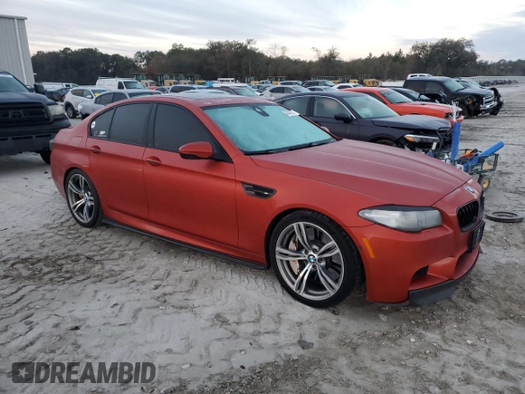 2014 BMW M5 with VIN WBSFV9C56ED097172, listed as a Copart auction lot 42428215 with 120,429 mi miles and Clean Title. Bid and sale history available at carsss.com. Image 4.