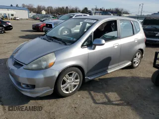 2007 Honda Fit Sport with VIN JHMGD37667S021883, listed as a Copart auction lot 48464925 with 100,444 mi miles and Clean Title. Bid and sale history available at carsss.com. Image 1.