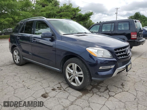 2013 Mercedes-Benz M ML 350 with VIN 4JGDA5HB3DA153081, listed as a Copart auction lot 64823524 with 129,004 mi miles and Salvage Title. Bid and sale history available at carsss.com. Image 4.