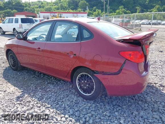 2009 Hyundai Elantra GLS with VIN KMHDU46D69U677160, listed as a IAAI auction lot 42393190 with 100,275 mi miles and . Bid and sale history available at DreamBid. Image 3.