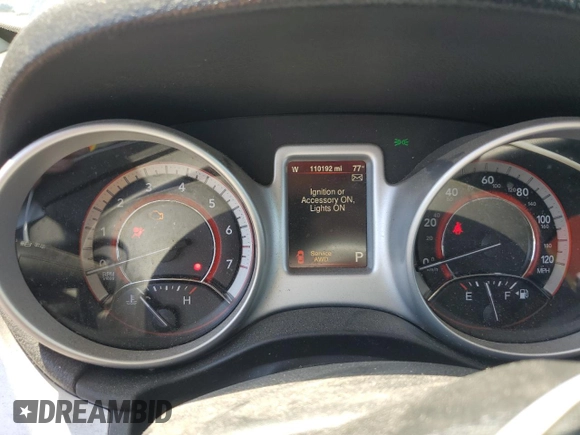 2015 Dodge Journey R/T z VIN 3C4PDDEG5FT740400, wystawiony jako Copart lot #57029715 z przebiegiem 110 192 mil mil oraz Czysty tytuł • Clean title. Historia ofert i sprzedaży dostępna na DreamBid. Obrazek 9.