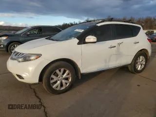 2013 Nissan Murano SL with VIN JN8AZ1MW6DW318243, listed as a Copart auction lot 42705105 with 162,469 mi miles and Salvage Title. Bid and sale history available at carsss.com. Image 1.
