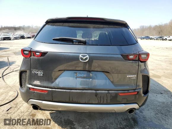 2024 Mazda CX-50 Premium with VIN 7MMVABDY5RN202993, listed as a Copart auction lot 47599245 with 16,881 mi miles and Salvage title. Bid and sale history available at DreamBid. Image 6.