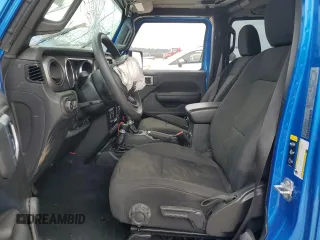2022 Jeep Wrangler Unlimited Sport with VIN 1C4HJXDN6NW232539, listed as a Copart auction lot 52146025 with 29,571 mi miles and Salvage Title. Bid and sale history available at DreamBid. Image 7.