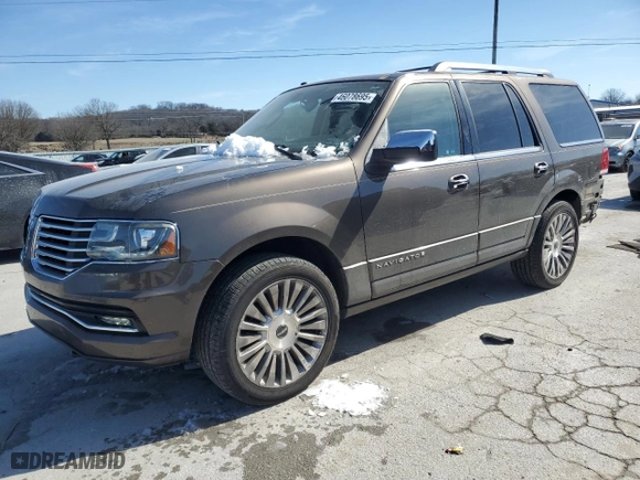 2016 Lincoln Navigator Select with VIN 5LMJJ2HT6GEL04595, listed as a Copart auction lot 46078695 with 202,933 mi miles and Salvage Title. Bid and sale history available at carsss.com. Image 1.
