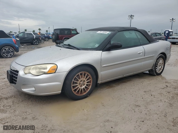 2004 Chrysler Sebring LXi with VIN 1C3EL55R14N117746, listed as a Copart auction lot 75170344 with 0 mi miles and Salvage Title. Bid and sale history available at carsss.com. Image 1.