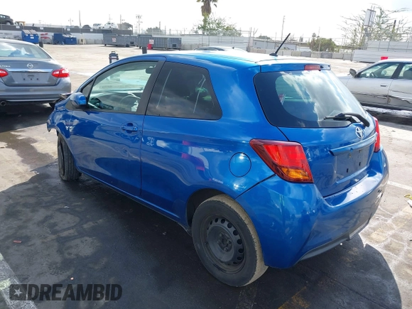 2015 Toyota Yaris L with VIN VNKJTUD3XFA020368, listed as a IAAI auction lot 41555073 with 122,552 mi miles and . Bid and sale history available at carsss.com. Image 3.