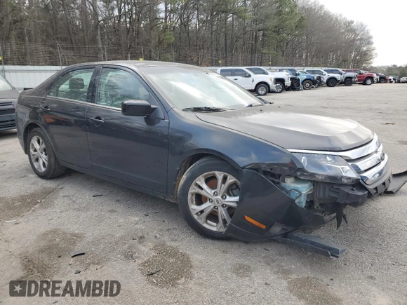 2012 Ford Fusion SE with VIN 3FAHP0HA7CR275113, listed as a Copart auction lot 46867635 with 195,236 mi miles and Salvage Title. Bid and sale history available at carsss.com. Image 4.