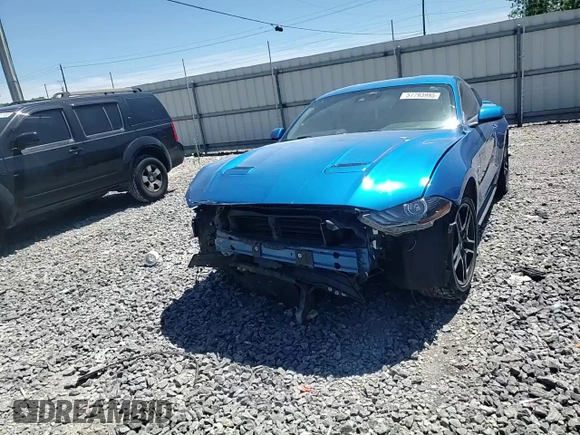 2021 Ford Mustang GT with VIN 1FA6P8CF2M5128677, listed as a Copart auction lot 57793995 with 68,095 mi miles and Salvage title. Bid and sale history available at DreamBid. Image 14.