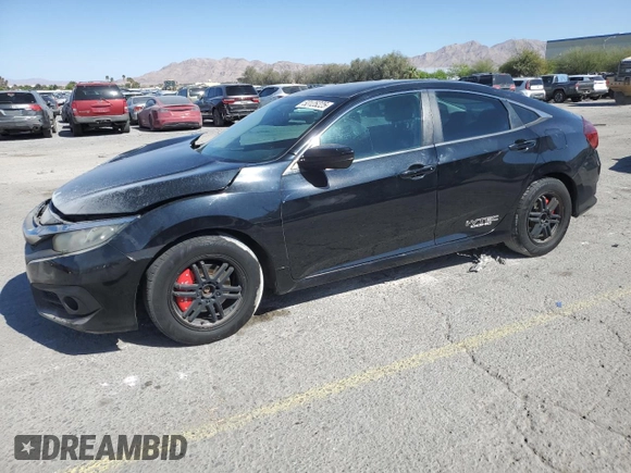 2016 Honda Civic Sedan LX with VIN 19XFC2F53GE099219, listed as a Copart auction lot 53125225 with 93,950 mi miles and Salvage Title. Bid and sale history available at carsss.com. Image 1.