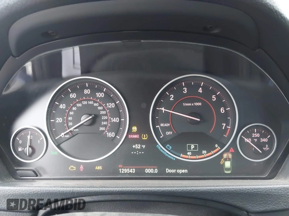 2014 BMW 3 Series 335i with VIN WBA3A9C57EF477662, listed as a IAAI auction lot 41435544 with 129,543 mi miles. Bid and sale history available at carsss.com. Image 16.