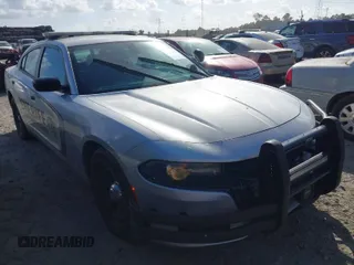 2021 Dodge Charger Police with VIN 2C3CDXAT8MH643477, listed as a IAAI auction lot 40688118 with 59,555 mi miles and . Bid and sale history available at DreamBid. Image 1.