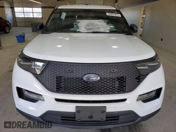 2022 Ford Police Interceptor Utility z VIN 1FM5K8AB7NGC21474, wystawiony jako Copart lot #50957015 z przebiegiem 19 705 mil mil oraz Szkody całkowita. Historia ofert i sprzedaży dostępna na DreamBid. Obrazek 5.