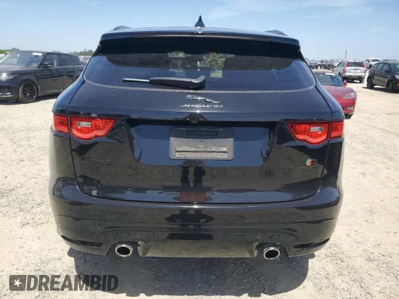 2019 Jaguar F-Pace S with VIN SADCM2FV1KA395386, listed as a Copart auction lot 54336645 with 43,020 mi miles and Salvage Title. Bid and sale history available at DreamBid. Image 6.