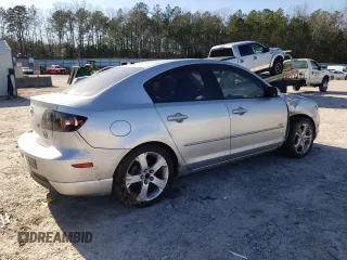 2005 Mazda 3 s with VIN JM1BK323451250774, listed as a Copart auction lot 48626955 with 241,870 mi miles and Salvage Title. Bid and sale history available at carsss.com. Image 3.