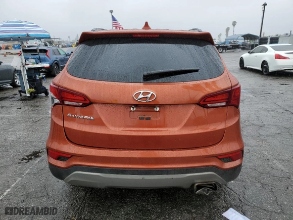 2018 Hyundai Santa Fe Sport 2.4L with VIN 5XYZU3LB7JG523005, listed as a Copart auction lot 43739815 with 86,389 mi miles and Salvage Title. Bid and sale history available at carsss.com. Image 6.