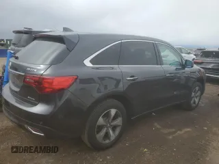 2014 Acura MDX with VIN 5FRYD4H27EB047134, listed as a Copart auction lot 51597265 with 170,895 mi miles and Salvage Title. Bid and sale history available at carsss.com. Image 3.
