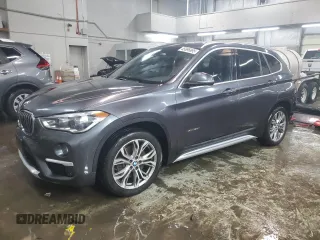 2017 BMW X1 xDrive28i with VIN WBXHT3Z3XH4A55770, listed as a Copart auction lot 45696695 with 63,301 mi miles and Salvage Title. Bid and sale history available at carsss.com. Image 1.