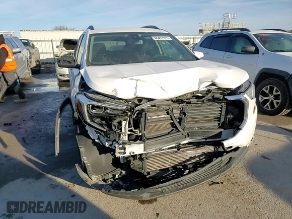 2020 GMC Terrain SLE with VIN 3GKALMEV8LL109289, listed as a Copart auction lot 46457925 with 91,511 mi miles and Salvage Title. Bid and sale history available at DreamBid. Image 11.