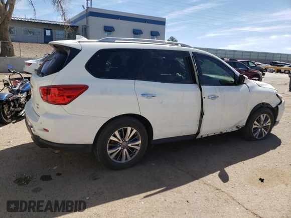 2020 Nissan Pathfinder SV with VIN 5N1DR2BM2LC606787, listed as a Copart auction lot 48697615 with 46,949 mi miles and Salvage title. Bid and sale history available at DreamBid. Image 3.