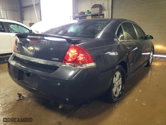 2009 Chevrolet Impala 3.5L LT with VIN 2G1WT57K291310585, listed as a Copart auction lot 46852515 with 130,068 mi miles and Salvage Title. Bid and sale history available at carsss.com. Image 3.