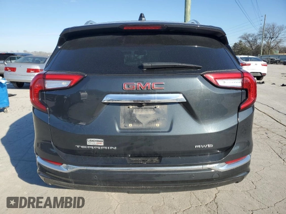 2022 GMC Terrain Denali with VIN 3GKALXEV1NL255229, listed as a Copart auction lot 88162335 with 41,835 mi miles and Salvage title. Bid and sale history available at DreamBid. Image 6.