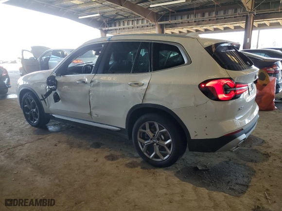 2024 BMW X3 xDrive30i with VIN 5UX53DP03R9U53322, listed as a Copart auction lot 44463785 with 12,091 mi miles and Salvage Title. Bid and sale history available at carsss.com. Image 2.