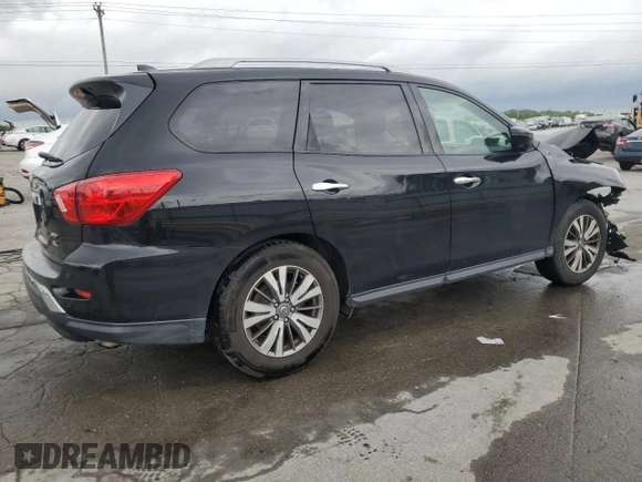 2019 Nissan Pathfinder S with VIN 5N1DR2MM6KC630831, listed as a Copart auction lot 53923815 with 94,777 mi miles and Salvage title. Bid and sale history available at DreamBid. Image 3.