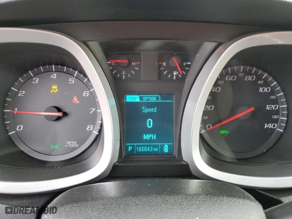 2014 Chevrolet Equinox LT with VIN 2GNALBEK4E6184544, listed as a Copart auction lot 50520795 with 166,643 mi miles and Salvage Title. Bid and sale history available at carsss.com. Image 9.