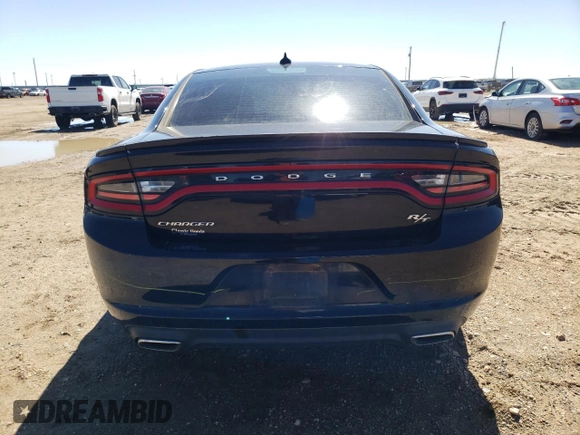 2015 Dodge Charger RT with VIN 2C3CDXCT0FH805909, listed as a Copart auction lot 42612035 with 77,493 mi miles and Salvage title. Bid and sale history available at DreamBid. Image 6.