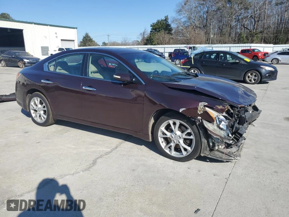 2014 Nissan Maxima 3.5 SV with VIN 1N4AA5AP4EC906061, listed as a Copart auction lot 46363955 with 165,920 mi miles and Salvage Title. Bid and sale history available at carsss.com. Image 4.