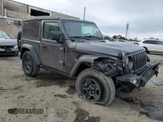 2022 Jeep Wrangler Sport with VIN 1C4HJXAG3NW273779, listed as a Copart auction lot 38882894 with 32,206 mi miles and . Bid and sale history available at DreamBid. Image 4.