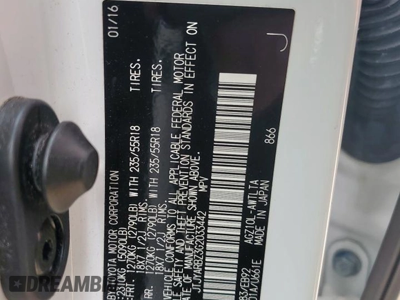 2016 Lexus NX 200t z VIN JTJYARBZ3G2033442, wystawiony jako Copart lot #65370315 z przebiegiem 52 200 mil mil oraz Szkoda całkowita • Salvage title. Historia ofert i sprzedaży dostępna na DreamBid. Obrazek 14.