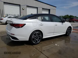 2025 Nissan Sentra SR with VIN 3N1AB8DV9SY262386, listed as a Copart auction lot 54690255 with Not provided miles and Salvage title. Bid and sale history available at DreamBid. Image 3.