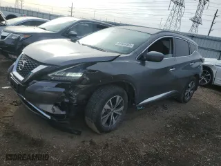 2022 Nissan Murano SV with VIN 5N1AZ2BS9NC127108, listed as a Copart auction lot 44454565 with 43,923 mi miles and Salvage Title. Bid and sale history available at carsss.com. Image 1.